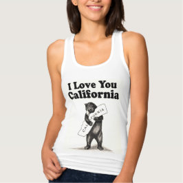 ガーリーヴィンテージ愛するカリフォルニア タンクトップ