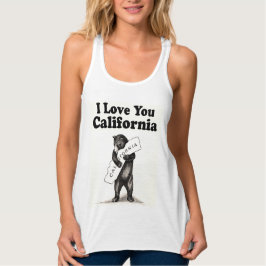 ガーリーヴィンテージ愛するカリフォルニア タンクトップ