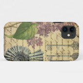 ガーリーヴィンテージ薄紫貝類ビーチ Case-Mate iPhoneケース (裏面(横))