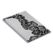 ガーリーヴィンテージ黒バラ ノートブック (右側)