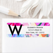 ガーリー三角形の花のパターン ラベル (インサイチュ)