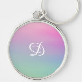 ガーリー勾配ピシンプルンクイニシャル キーホルダー (正面)