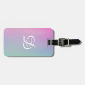 ガーリー勾配ピシンプルンクイニシャル ラゲッジタグ (正面横)