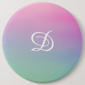 ガーリー勾配ピシンプルンクイニシャル 缶バッジ (正面)