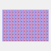 ガーリー女性のカーボーイハット誕生日 ラッピングペーパーシート (正面)