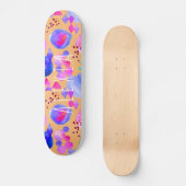 ガーリー抽象芸術アートモダン スケートボード (正面)