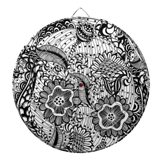 ガーリー抽象芸術フローラ ダーツボード (正面)