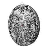 ガーリー抽象芸術フローラ ダーツボード (正面右)