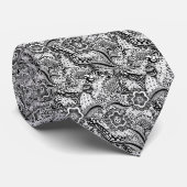 ガーリー抽象芸術フローラ ネクタイ (ロール)
