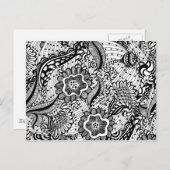 ガーリー抽象芸術フローラ ポストカード (正面/裏面)