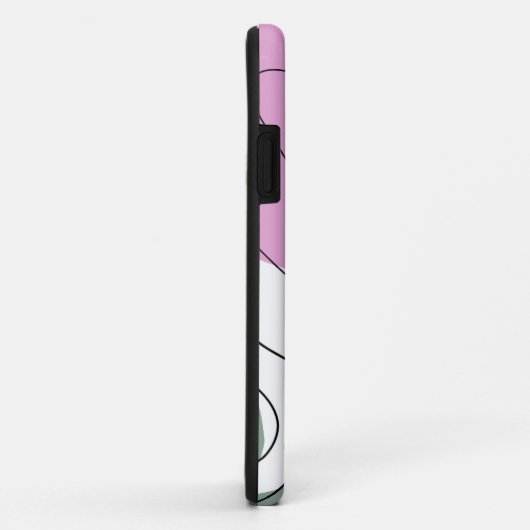 ガーリー抽象芸術植物学スケッチと形状 Case-Mate iPhoneケース (裏面/右)