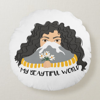 ガーリー枕 ラウンドクッション