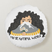 ガーリー枕 ラウンドクッション (裏面)