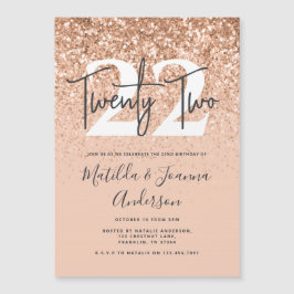 ガーリー桃モダングリッタータイポグラフィ