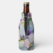 ガーリー水彩サボテン |モノグラム ボトルクーラー (ボトル裏面)