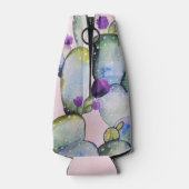 ガーリー水彩サボテン |モノグラム ボトルクーラー (裏面)