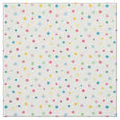 ガーリー水玉模様カラフルパターン白い赤い緑 ファブリック (見本)