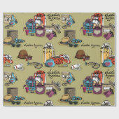 ガーリー物 ラッピングペーパー (フラット)