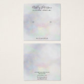 ガーリー真珠層グラデーションスタッド耳飾り表示 (正面&裏面)