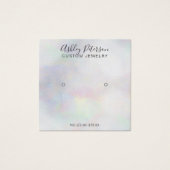 ガーリー真珠層グラデーションスタッド耳飾り表示 (正面)