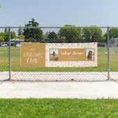 ガーリー紙吹雪2フォトおめでとうグラッドパーティーバナー 横断幕 (インサイチュ)