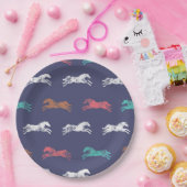 ガーリー色数々ののクラシック馬 ペーパープレート (パーティー)