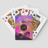 ガーリー芸術的エレガント抽象芸術 トランプ (裏面)