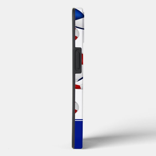 ガーリー赤白青パーソナライズされた Case-Mate iPhoneケース (裏面 / 右)