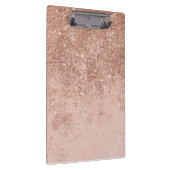 ガーリー赤面コーフェイクルバラ金ゴールドグリッター クリップボード (右)