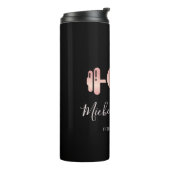 ガーリー赤面バラ金ゴールドフィットネストレーナービジネスカー タンブラー (回転左)