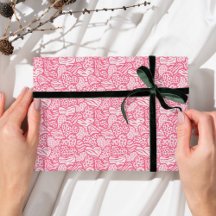 ガーリー赤面ピンクよくはしゃぐアニマルプリントハート