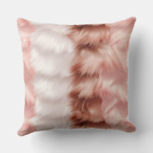 ガーリー赤面ピンクフフェイクァーラッピング紙 クッション (裏面)