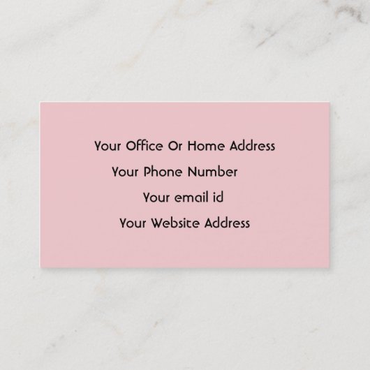 ガーリー赤面ピンクメイクアップアーティストサロントレンディー 名刺 (裏面)