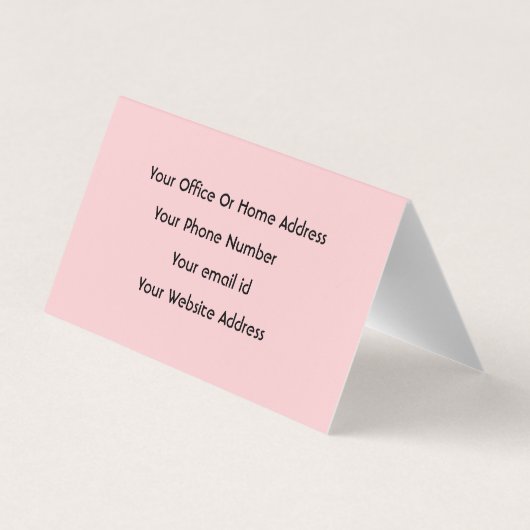 ガーリー赤面ピンクメイクアップアーティストサロンモダン 名刺 (裏面)