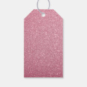 ガーリー赤面ピンク恋しく思グリッターへブライダルシャワー ギフトタグ (裏面)