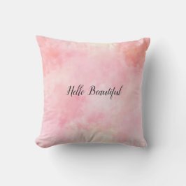 ガーリー赤面ピンク絞り染め クッション