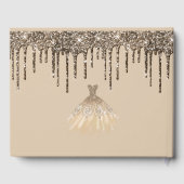 ガーリー輝くグリッタードリップスパークスウィート16誕生日 ゲストブック (裏面)