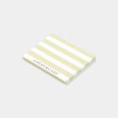 ガーリー金ゴールドクラシックストライプモノグラムPost-Itノート ポストイット (アングル)