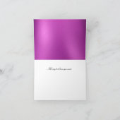 ガーリー金ゴールドリッププリントサンキューカード サンキューカード (内部)