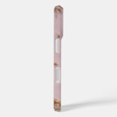 ガーリー金ゴールドレース赤面ピンクフェミニンとエレガント Case-Mate iPhoneケース (裏面 / 右)