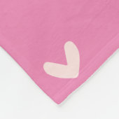 ガーリー金ゴールド赤面ピンクハート フリースブランケット (角)