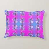 ガーリー10代のデザインファッショナブル紫色の女性 アクセントクッション (裏面)