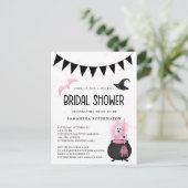 ガーリー ウィケッド ハロウィーン ブライダルシャワー 招待状 (スタンド正面)