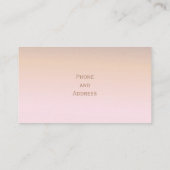 ガーリー,バラ金ゴールドグリッター 名刺 (裏面)