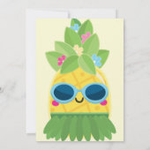 ガーリー パイナップル ミス・ワンダフル・ファースト 招待状 (裏面)