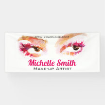 ガーリー ピンク ブラウン 水彩 メイクアップ アーティスト