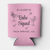 ガーリー・ベイブ・スクワッド ピンク・バチェロレッテ・パーティー 缶クーラー (正面)