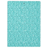 ガーリー、印刷されるおもしろいの水の青いグリッター クリップボード (裏面)