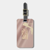 ガーリー, High Heel, Monogram-パーソナライズされた ラゲッジタグ (正面縦)