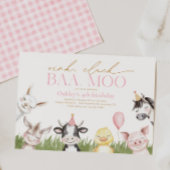 ガーリーFarm Birthday Partyへの招待 招待状